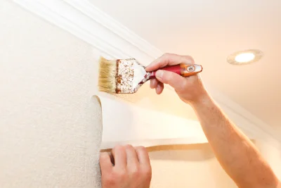 Pose de papier peint à Portes — revêtements muraux et toiles de verre